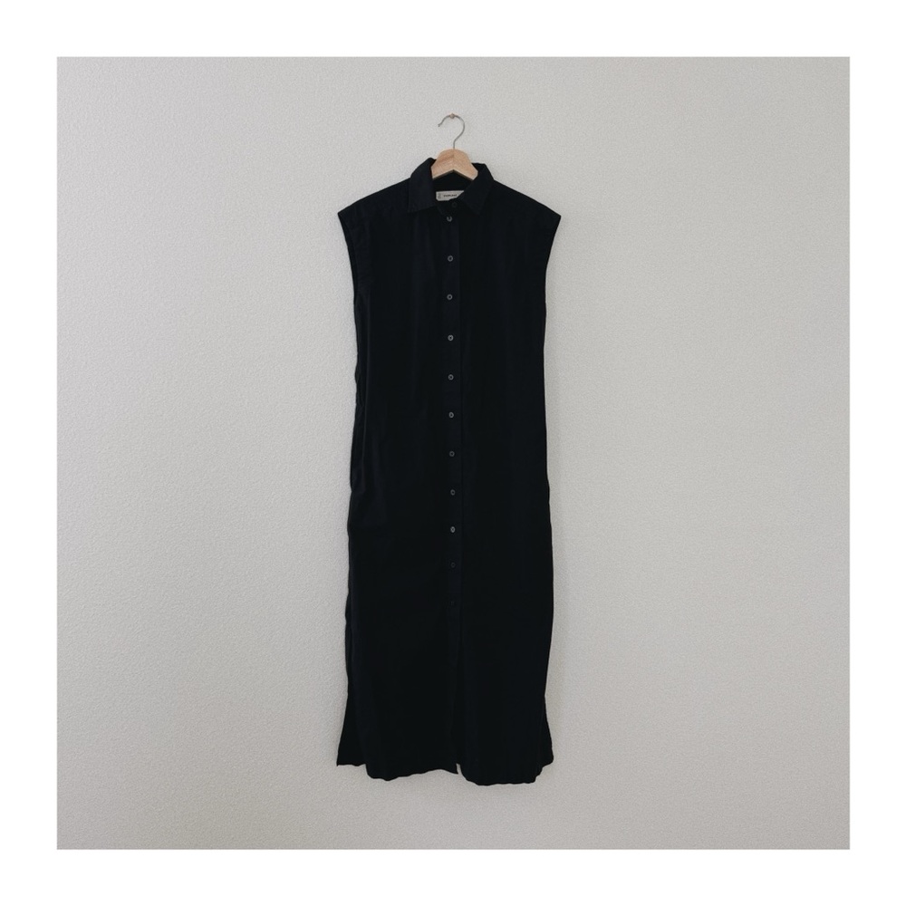 everlane the supima cotton short-sleeve shirt dress